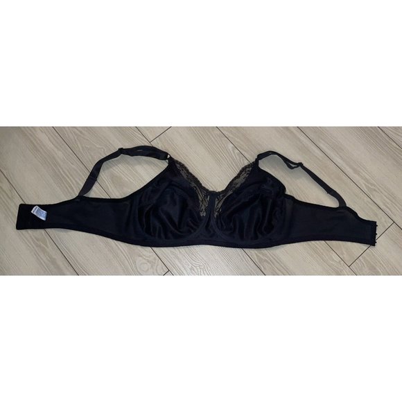 Vtg Letter Perfect Maidenform 7218 Floral Lace Unlined WF Womens 36DD Black - Picture 5 of 6